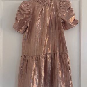 Janie and Jack Metallic Pink Formal Dress